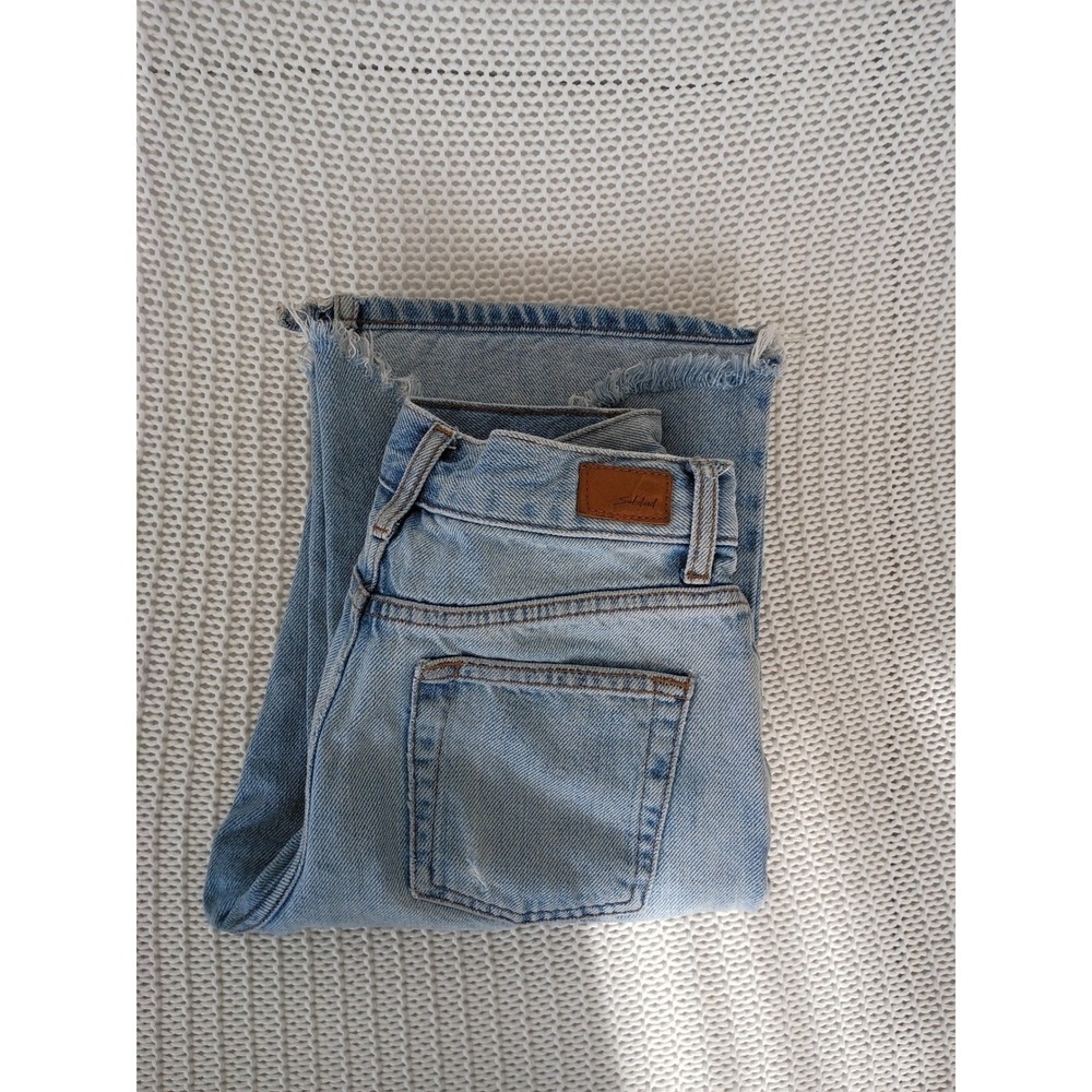 Subdued Light Blue Straight Leg Jeans High Rise Denim Size 2 W 26 x 32 - Picture 14 of 14